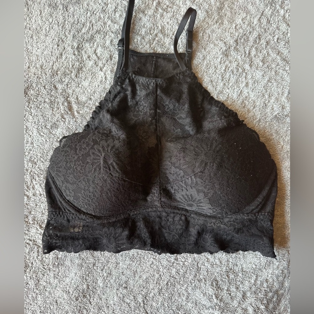 Victorias Secret Small black lace bralette.